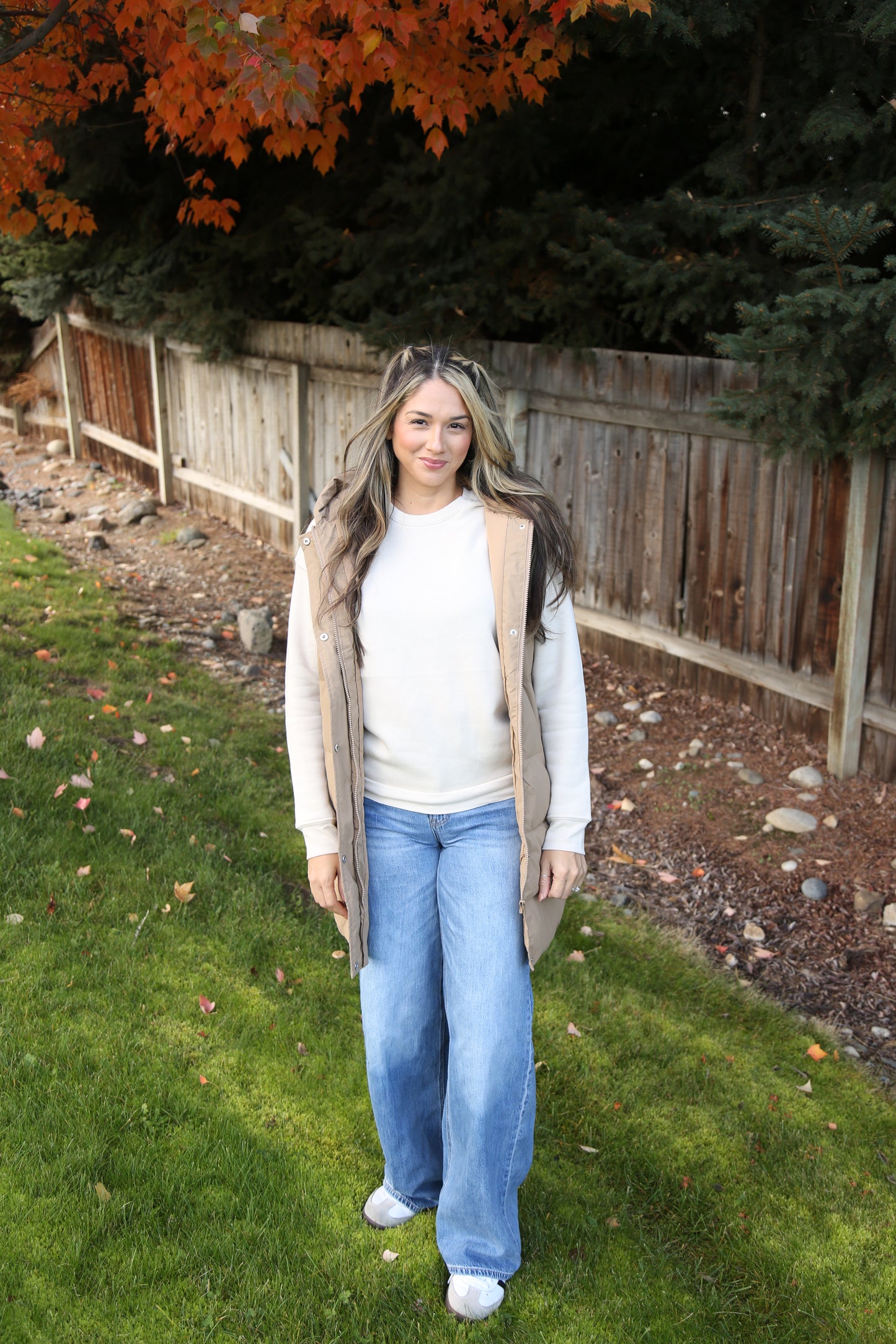 Hooded Long Quilted Puffer Vest