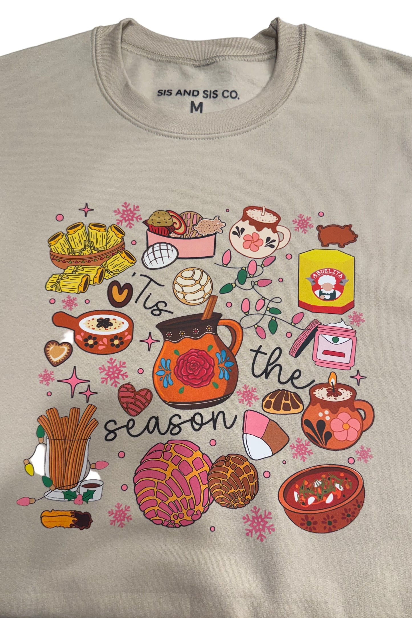 Tis The Season – Sand Fleece Crewneck