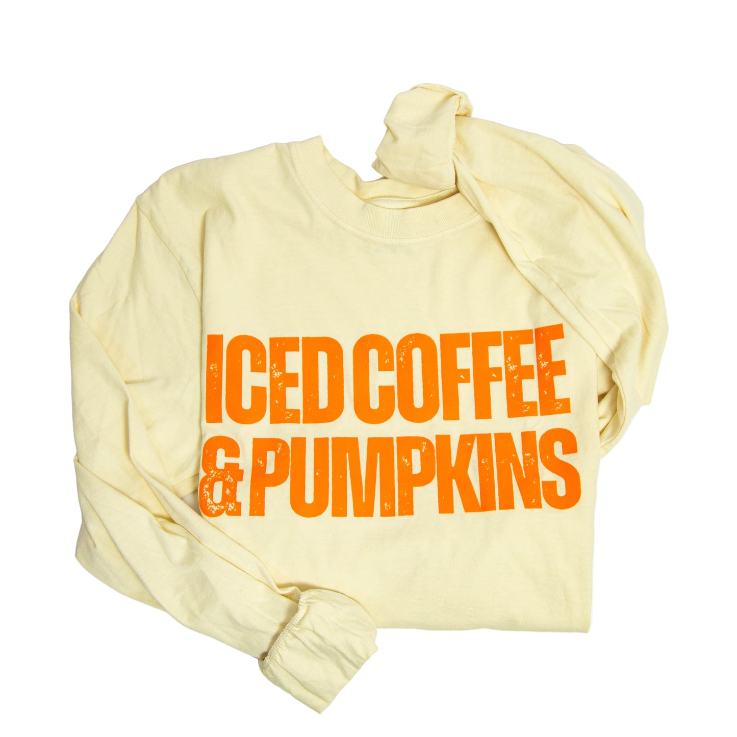Iced Coffee & Pumpkins-Long Sleeve