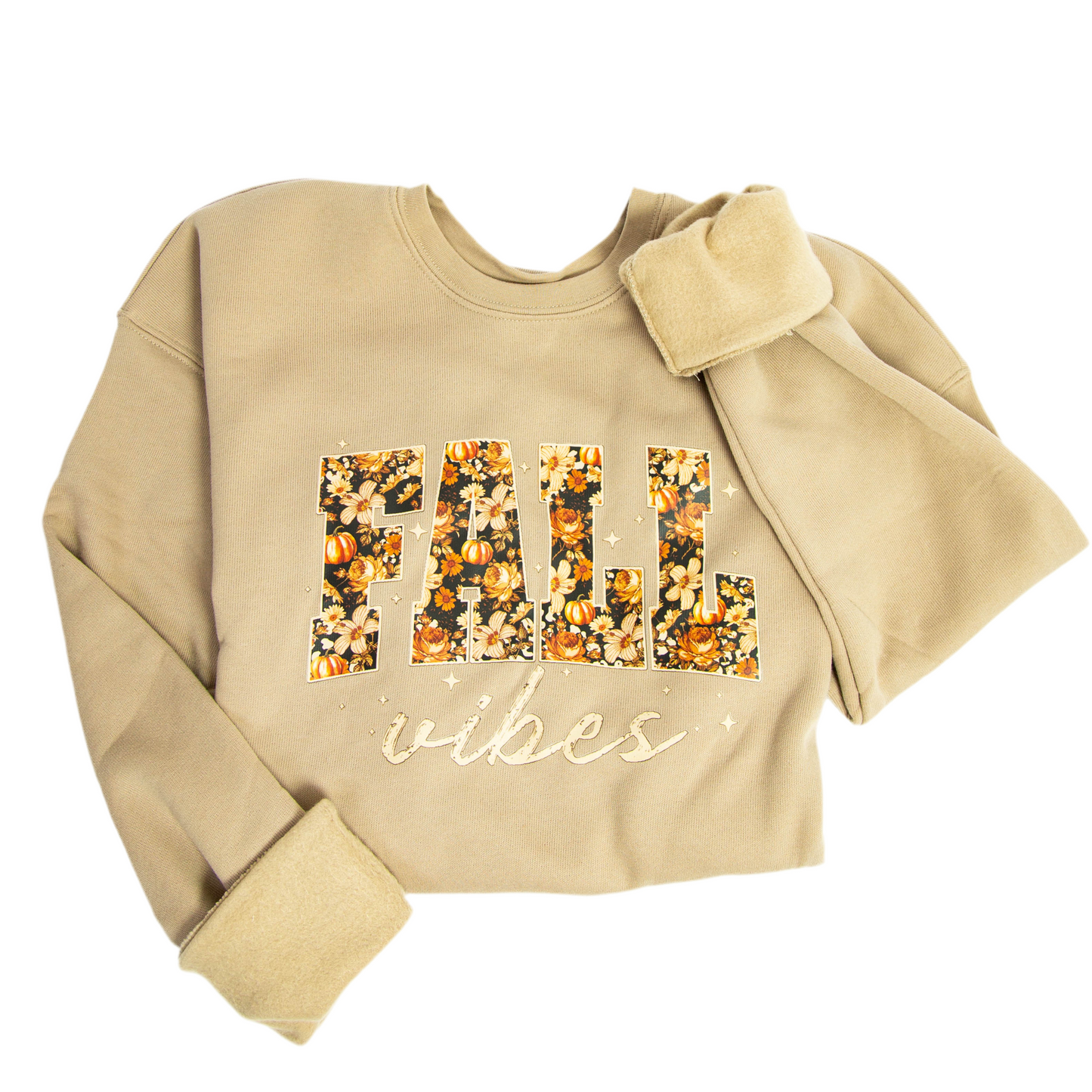 Cozy Autumn Vibes Crewneck – Tan