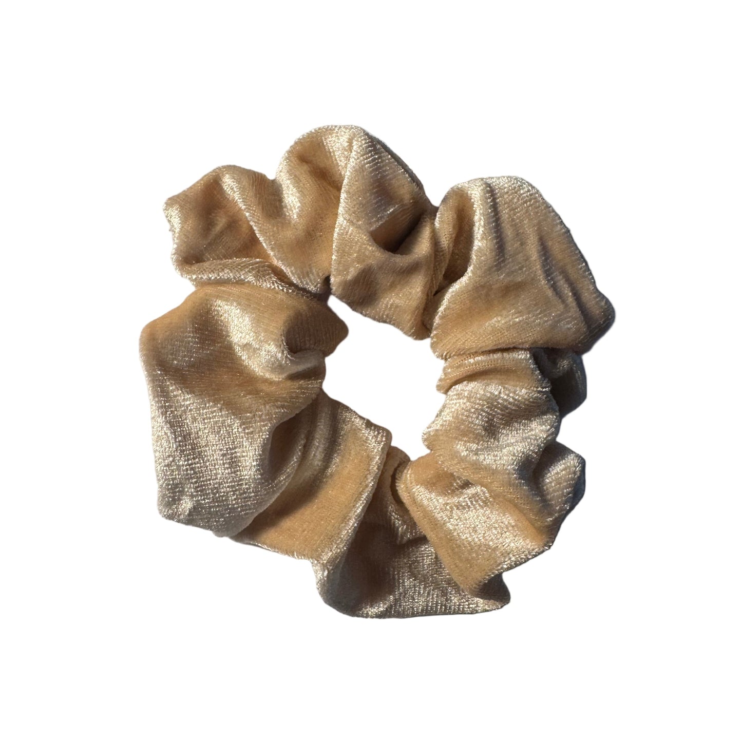 Natural Color Velvet Hair Scrunchies