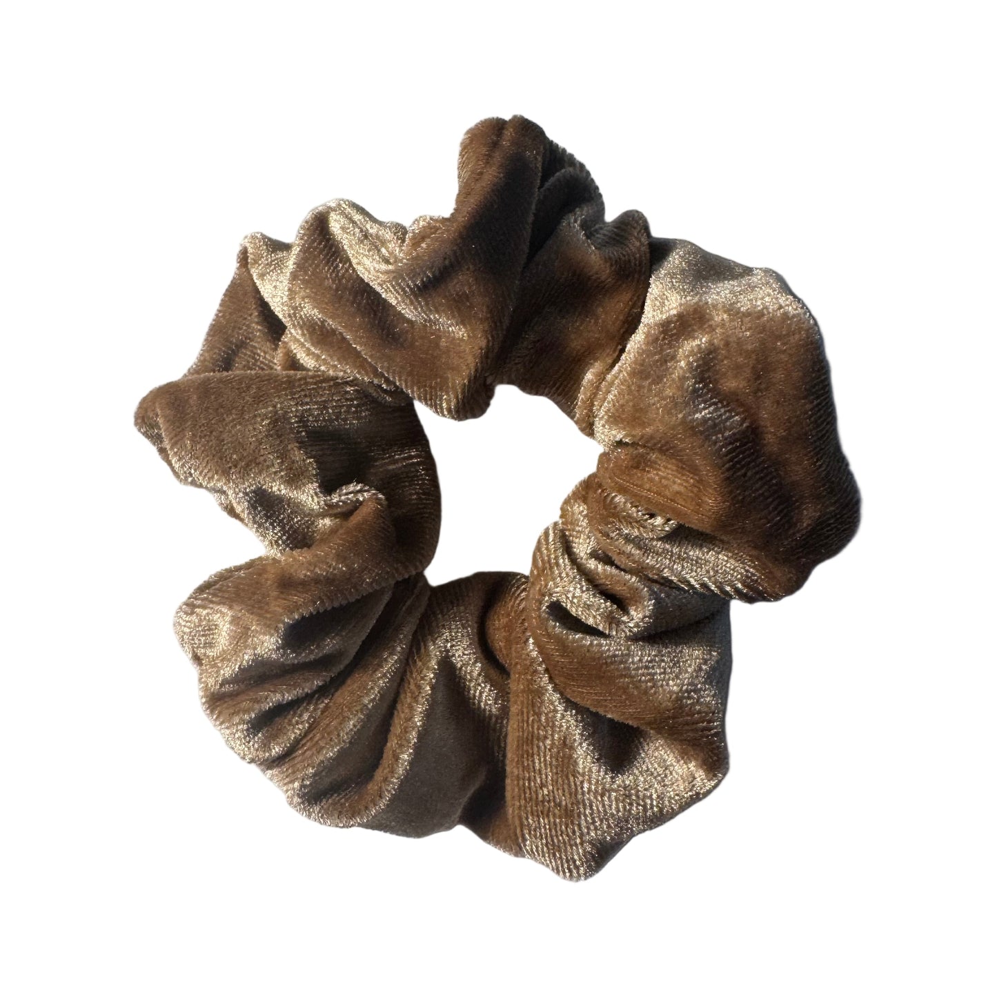 Natural Color Velvet Hair Scrunchies