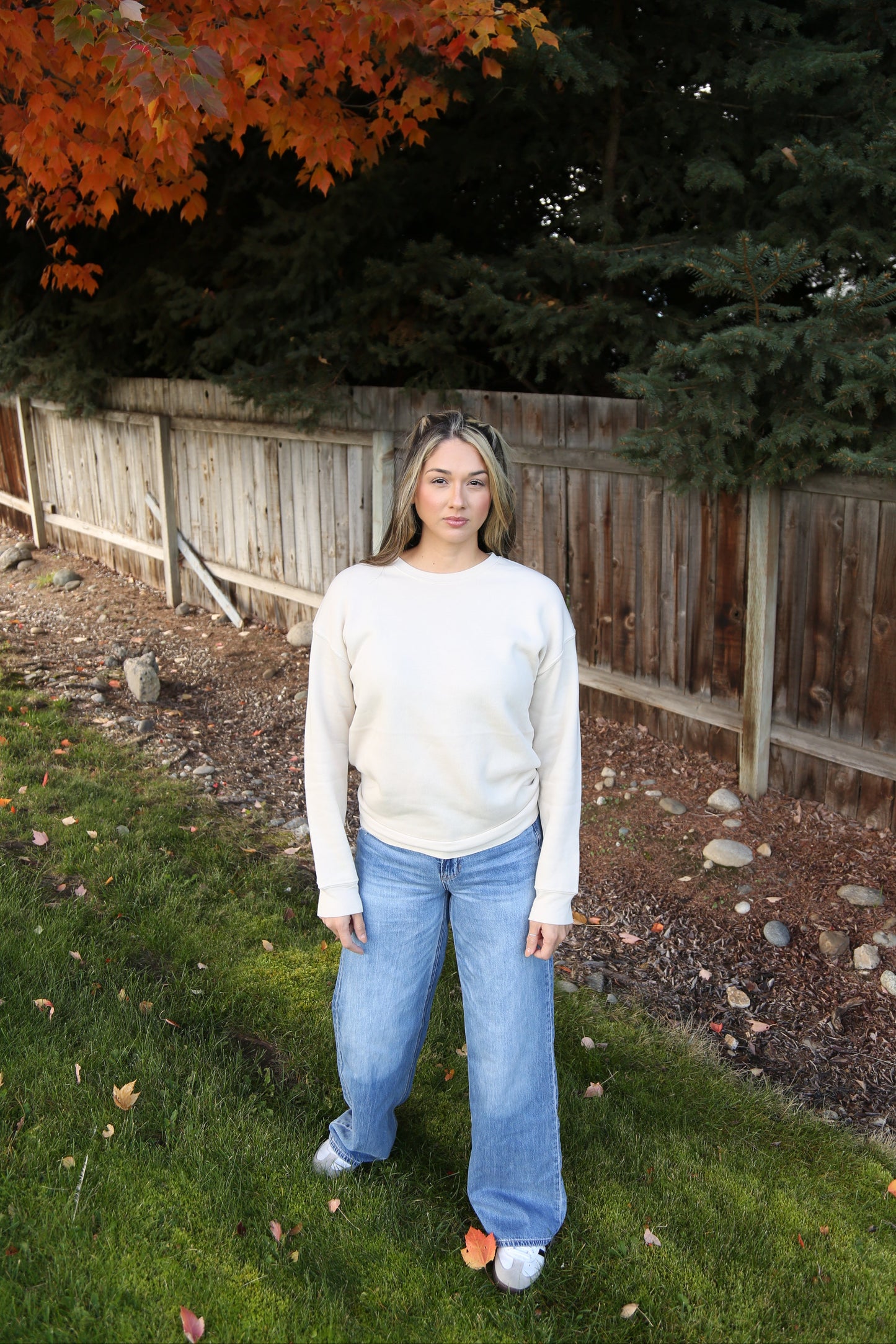 Classic Cream Crewneck Sweatshirt