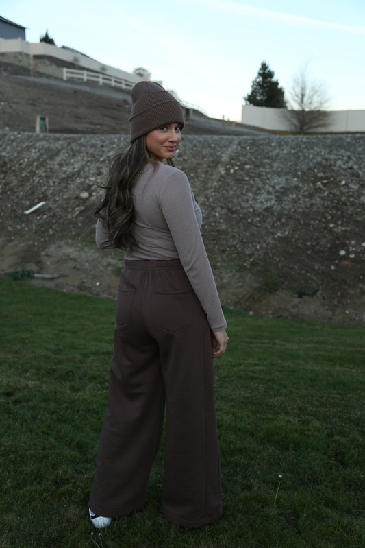 High Rise Relaxed Wide Leg Sweatpants